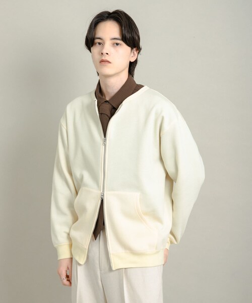 SENSE OF PLACE by URBAN RESEARCH(センスオブプレイスバイアーバンリサーチ)の「ウラキモウクルーネックジップスウェット(スウェット・メンズ・BLACK/GRAY/IVORY・M/L)」の5枚目の写真