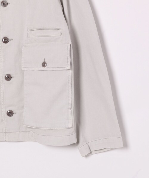 ADAM ET ROPE'（アダムエロペ）の「MENS【LEMAIRE】BOXY JACKET - SNOWY DENIM（カバーオール・メンズ・ライトグレー・L/M/S）」の7枚目の写真