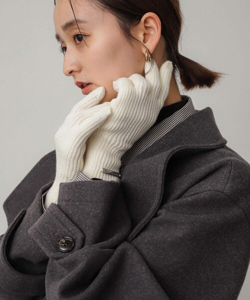 SENSE OF PLACE by URBAN RESEARCH（センスオブプレイスバイアーバンリサーチ）の「モチモチニットグローブ（ベルト・レディース・RED/OFF WHITE/CHARCOAL・one）」の8枚目の写真