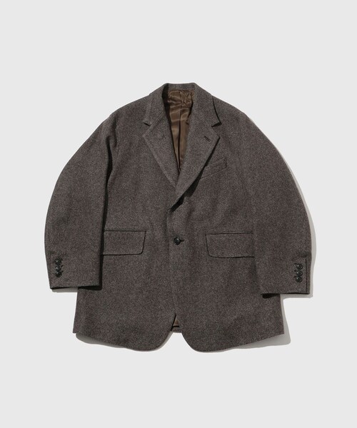 ADAM ET ROPE'(アダムエロペ)の「【URU/ウル】OVER JACKET(テーラードジャケット・メンズ・ダークブラウン・2)」の1枚目の写真