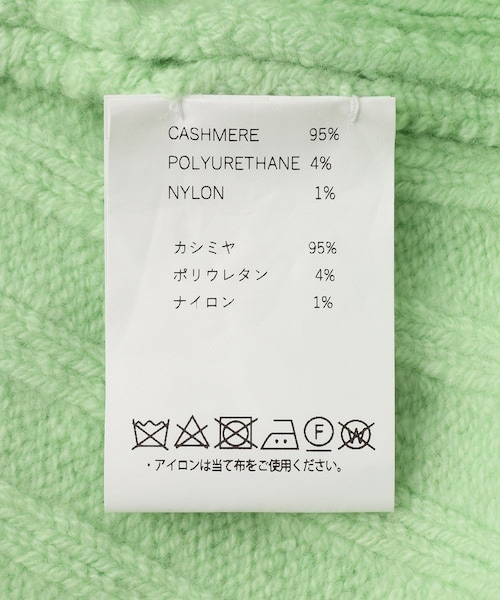 ADAM ET ROPE'（アダムエロペ）の「【J'aDoRe・一部店舗限定】【y YO（イーヨ）】zip neck warmer / ネックウォーマー（ネックウォーマー/スヌード・レディース・グレー/ライトグリーン・F）」の16枚目の写真