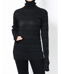 LAGUNAMOON | バックオープンタートルネックニットプルオーバー(ニット/セーター)