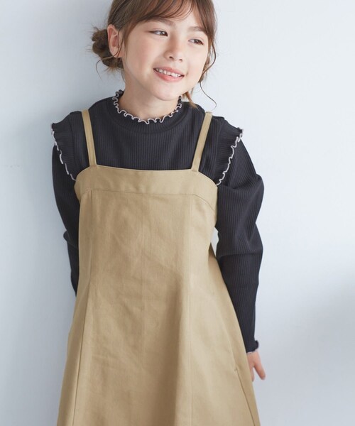 ROPE' PICNIC(ロペピクニック)の「【KIDS/キッズ】マーメイドキャミワンピース(ワンピース・キッズ・ブラック/ベージュ・L/M/S)」の15枚目の写真