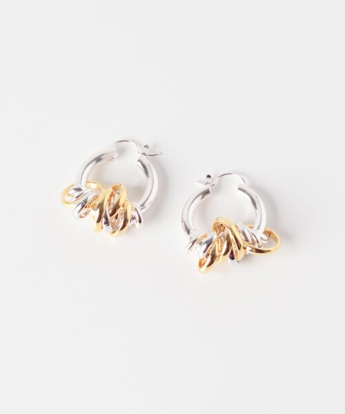 URBAN RESEARCH Sonny Label（アーバンリサーチサニーレーベル）の「LAPUIS　Coil Aroundピアス（ピアス（両耳用）・レディース・ゴールド/マルチ・One）」の6枚目の写真