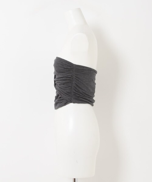 URBAN RESEARCH(アーバンリサーチ)の「GANNI DRAPED BANDEAU TOP(チューブトップ・レディース・PHANTOM・36)」の5枚目の写真