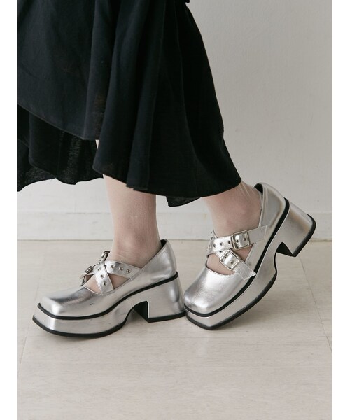 jouetie（ジュエティ）の「プラットフォームバレエシューズ（バレエシューズ・レディース・ブラック/シルバー・M/L）」の16枚目の写真