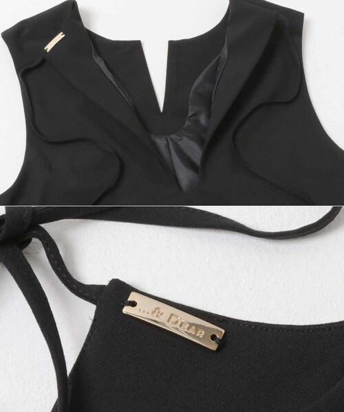 URBAN RESEARCH ROSSO（アーバンリサーチロッソ）の「...&DEAR 2wayバックリボンワンピース（ワンピース・レディース・GRAY/BLACK・FREE）」の10枚目の写真