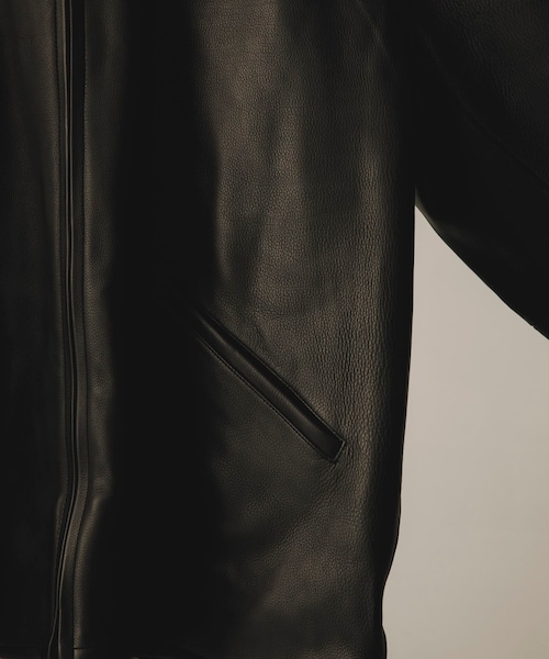 URBAN RESEARCH（アーバンリサーチ）の「A PRESSE　Leather Sports Jacket（ライダースジャケット・メンズ・Black・2/3/4）」の4枚目の写真