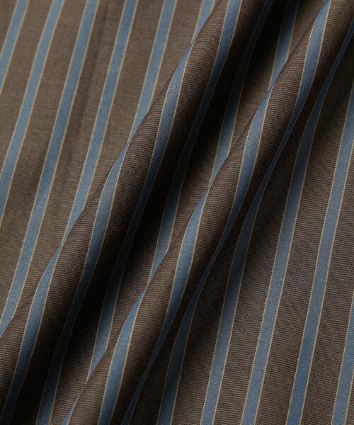 Saturdays NYC(サタデーズ ニューヨークシティ )の「Bruce Striped Work Shirt(シャツ/ブラウス・メンズ・オフホワイト/ダークブラウン・L/M/S/XL)」の14枚目の写真