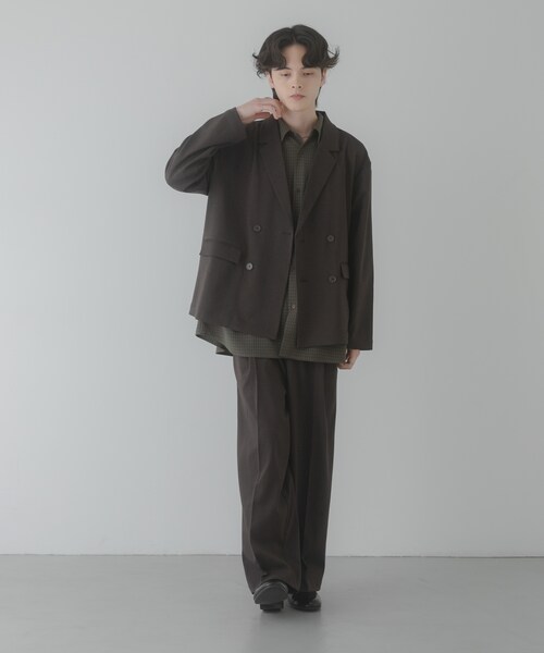 SENSE OF PLACE by URBAN RESEARCH（センスオブプレイスバイアーバンリサーチ）の「『イージーケア/速乾』リネンライクタックワイドスラックス（その他パンツ・メンズ・BLACK/CHARCOAL/GREIGE・M/L）」の20枚目の写真