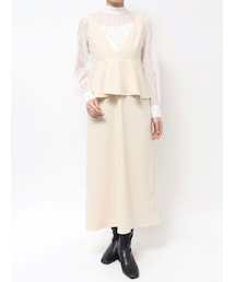 MERCURYDUO | ペプラムジャンスカ(ジャンパースカート)
