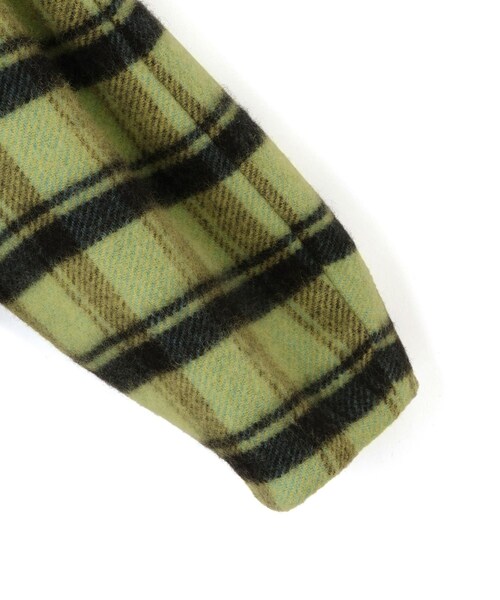 ADAM ET ROPE'(アダムエロペ)の「【J'aDoRe限定】【GANNI(ガニー)】Brushed Wool Check Midi Coat(ピーコート・レディース・ライトグリーン・36)」の6枚目の写真