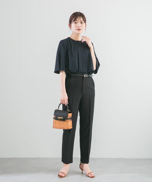 URBAN RESEARCH ROSSO（アーバンリサーチロッソ）の「ストレッチツイルスティックパンツ（その他パンツ・レディース・BLACK/WHITE・34/36/38）」の12枚目の写真