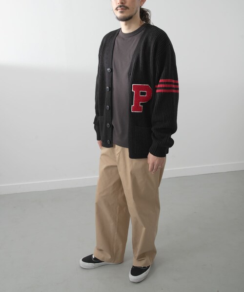 ITEMS URBANRESEARCH（アイテムズ アーバンリサーチ）の「ウール混サガラ刺繍カーディガン（カーディガン/ボレロ・メンズ・GRN/BLK・M/L）」の7枚目の写真