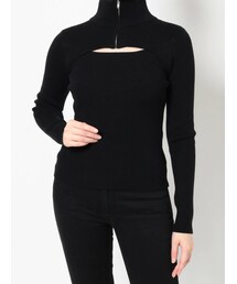 MURUA | ハーフジップカットニット(ニット/セーター)