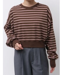 Ungrid | ショートボーダーロングスリーブTee(Tシャツ/カットソー)