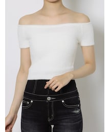 GYDA | オフショルシャギーニットTOPS(ニット/セーター)