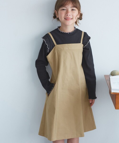ROPE' PICNIC(ロペピクニック)の「【KIDS/キッズ】マーメイドキャミワンピース(ワンピース・キッズ・ブラック/ベージュ・L/M/S)」の16枚目の写真
