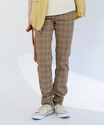 nissen | ＜大きいサイズ＞ストレッチレーヨン混美脚パンツ（ゆったりヒップ）（選べる２レングス）(パンツ)