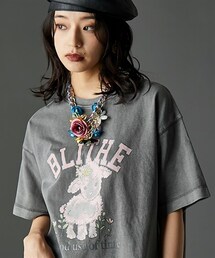 nissen | 綿100％ピグメント染グラフィックプリントTシャツ＜大きいサイズ有＞GEVS.(Tシャツ/カットソー)