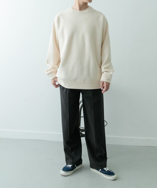 ITEMS URBANRESEARCH（アイテムズ アーバンリサーチ）の「発熱機能 クルーネックラグランTops（Tシャツ/カットソー・メンズ・GREIGE/OFF/BLK・M/L）」の9枚目の写真