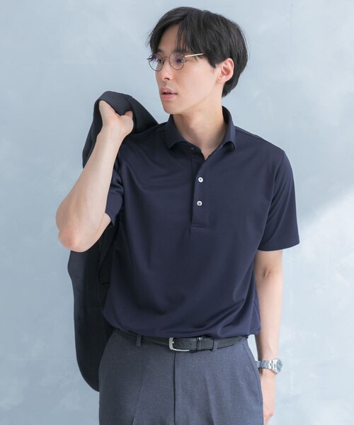 URBAN RESEARCH DOORS(アーバンリサーチドアーズ)の「LIFE STYLE TAILOR トリコットセミワイド半袖プルオーバー無地(シャツ/ブラウス・メンズ・WHITE/NAVY・M/L/XL)」の20枚目の写真