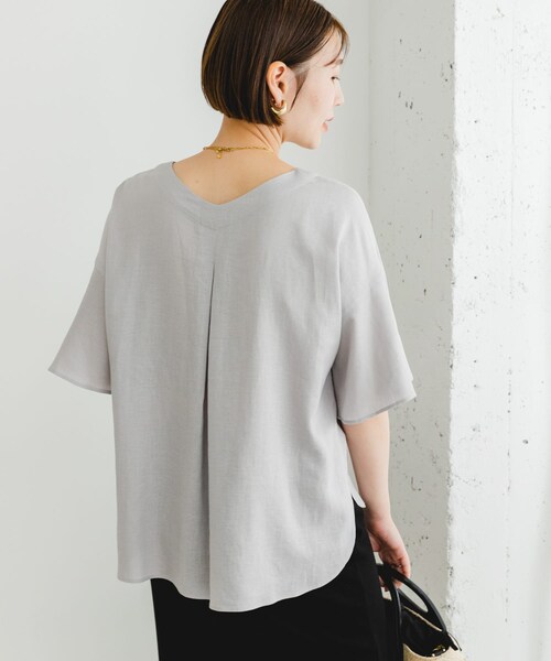 URBAN RESEARCH ROSSO（アーバンリサーチロッソ）の「F by ROSSO　リネンフレアスリーブブラウス（シャツ/ブラウス・レディース・BLUE/PINK/L/GRAY/BLACK・FREE）」の17枚目の写真