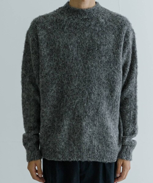 URBAN RESEARCH（アーバンリサーチ）の「new basic MOULINE SHAGGY KNIT（ニット/セーター・メンズ・CHARCOAL/NAVY・M/L）」の12枚目の写真