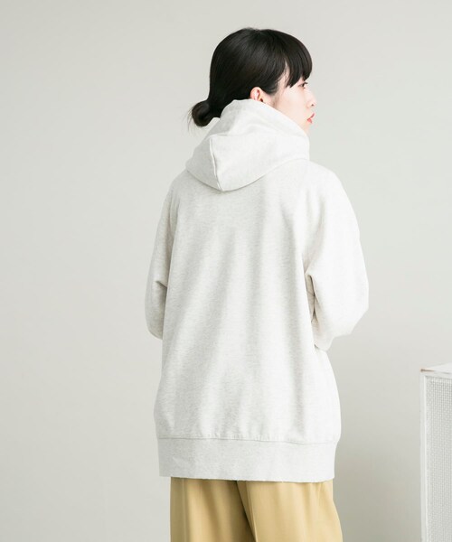 KBF（ケイビーエフ）の「ダメージBIGフーディー（パーカー・レディース・NAVY/TOP GRAY・one）」の7枚目の写真