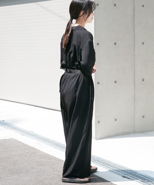 ITEMS URBANRESEARCH(アイテムズ アーバンリサーチ)の「レースドッキングオールインワン(つなぎ/オールインワン・レディース・BLK/D/BRN・Free)」の8枚目の写真