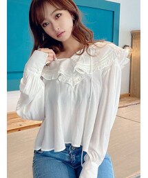 RESEXXY | ボリュームスリーブラッフルブラウス(シャツ/ブラウス)