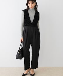 URBAN RESEARCH ROSSO | F by ROSSO　モールレース切替オールインワン(サロペット/オーバーオール)