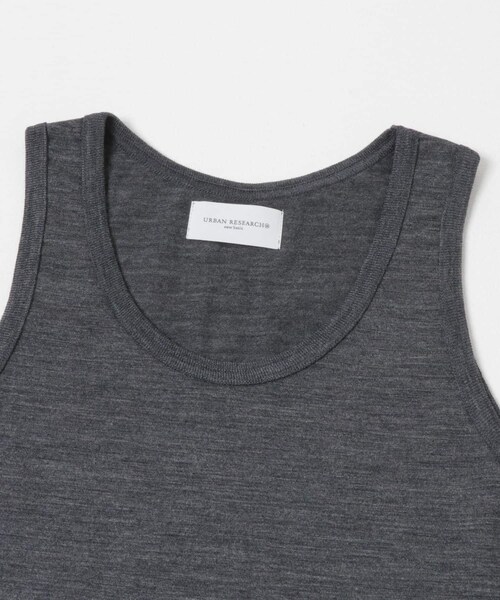 URBAN RESEARCH(アーバンリサーチ)の「『洗濯可』new basic WASHABLE MERINO WOOL TANK(タンクトップ・メンズ・CHARCOAL/NAVY/BLACK・M/L/XL)」の10枚目の写真