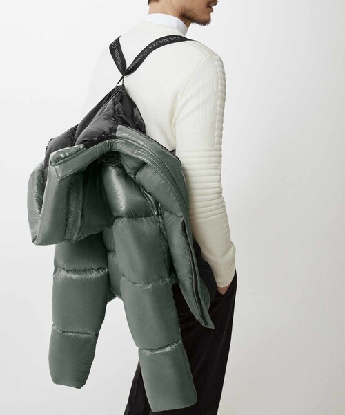 ADAM ET ROPE'（アダムエロペ）の「【CANADA GOOSE】CROFTON PUFFER BLACK LABEL（ダウンジャケット/コート・メンズ・ブラック/チャコール・L/M/S）」の19枚目の写真