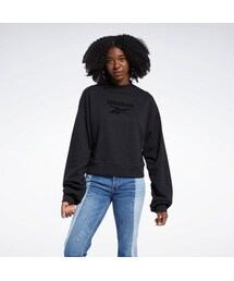 Reebok（リーボック）の「クラシックス モックネック クルー スウェットシャツ / Classics Mock Neck Crew Sweatshirt （アウトドア/スポーツ・レディース）」