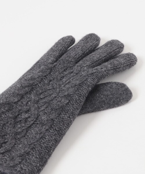 URBAN RESEARCH Sonny Label（アーバンリサーチサニーレーベル）の「ケーブルニットグローブ（ベルト・レディース・Lグレー/ブラック/チャコール・One）」の15枚目の写真