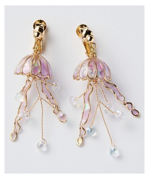 nissen（ニッセン）の「gargle（ガーグル）オーロラミニクラゲ（選べるピアス・イヤリング）（ピアス（両耳用）・メンズ・ブルー/パープル・1=ピアス/2=イヤリング）」の2枚目の写真