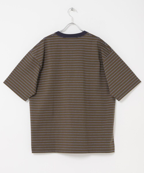 URBAN RESEARCH DOORS（アーバンリサーチドアーズ）の「プレーティング マルチボーダー TEE（Tシャツ/カットソー・メンズ・OFF×CCL/BRN×NVY・M/L）」の10枚目の写真