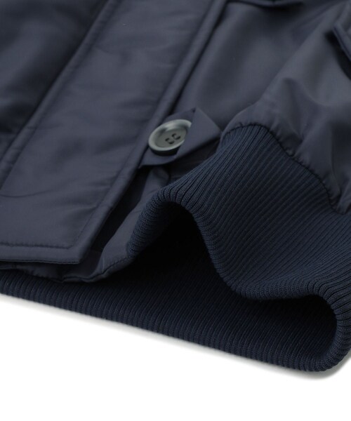 ADAM ET ROPE'(アダムエロペ)の「【STAND STUDIO(スタンド スタジオ)】Gem Jacket(MA-1・レディース・ネイビー/グリーン・36)」の20枚目の写真