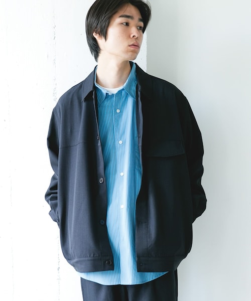 URBAN RESEARCH DOORS（アーバンリサーチドアーズ）の「セオアルファトラッカージャケット（テーラードジャケット・メンズ・BROWN/NAVY・M/L）」の19枚目の写真