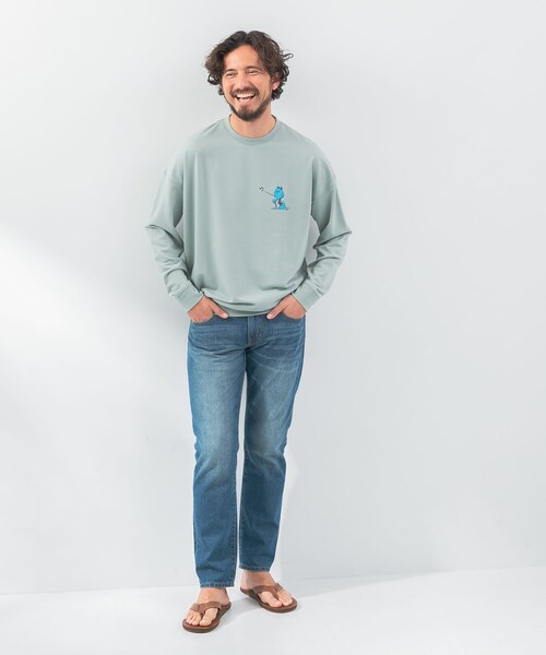 URBAN RESEARCH Sonny Label（アーバンリサーチサニーレーベル）の「OOPS×RYUAMBEコラボスウェット（スウェット・メンズ・サックス/ブラック/ミント・M/L/XL）」の22枚目の写真