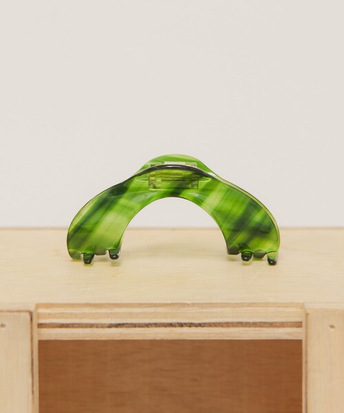 KBF（ケイビーエフ）の「ラウンドバンスクリップ（バレッタ/ヘアクリップ・レディース・GREEN/BROWN・One）」の13枚目の写真