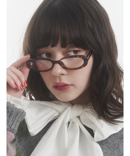 jouetie（ジュエティ）の「オーバルグラス（サングラス・レディース・ブラック/ブラウン・F）」の4枚目の写真