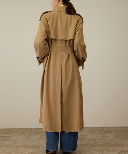 ROPE'(ロペ)の「MANTECO(マンテコ) テンセルウールトレンチコート(トレンチコート・レディース・ベージュ・36/38)」の16枚目の写真