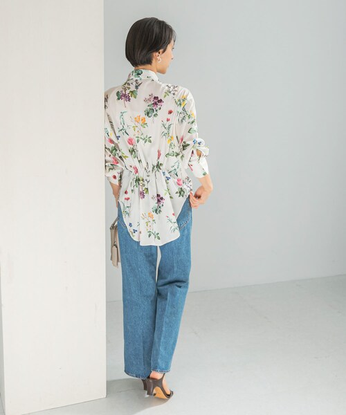 URBAN RESEARCH ROSSO（アーバンリサーチロッソ）の「ボタニカルプリントデザインシャツ（シャツ/ブラウス・レディース・OFF/BLACK・Free）」の8枚目の写真