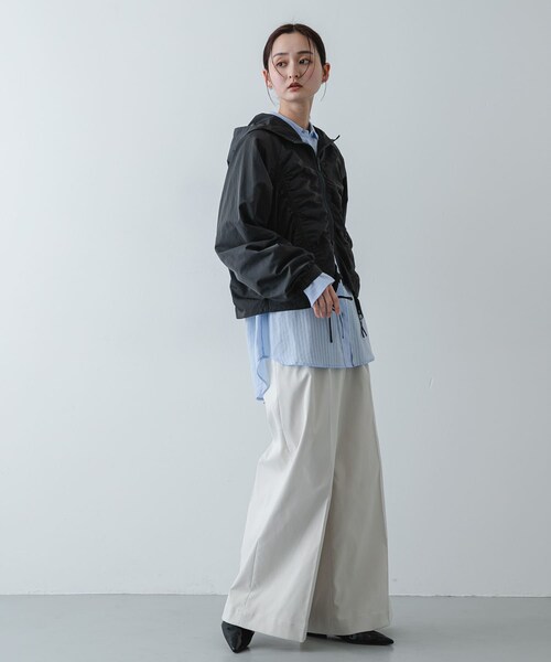 SENSE OF PLACE by URBAN RESEARCH(センスオブプレイスバイアーバンリサーチ)の「シャーリングライトブルゾン(ブルゾン・レディース・OFF WHITE/L.BLUE/CHARCOAL・One)」の17枚目の写真