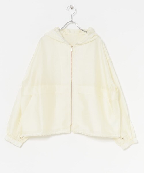 ITEMS URBANRESEARCH（アイテムズ アーバンリサーチ）の「シアーフードブルゾン（ブルゾン・レディース・OFF/KHK/BLK・FREE）」の8枚目の写真