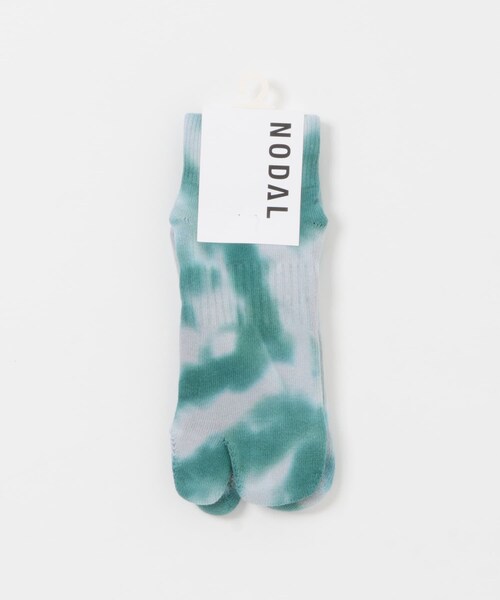 EKAL（エカル）の「NODAL　TIE DYE SOCKS（その他アンダーウェア/インナー・メンズ・SODA KHGRY/OR PINK/PPL YEL/NVY GRN/PNK NVY/YEL CCL/BLU NVY/L GRY CCL/CML CREAM/ORG BLU/L GRY GRN/L BLU RED・One）」の2枚目の写真