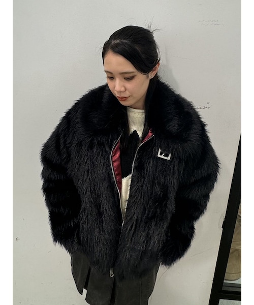 jouetie（ジュエティ）の「ベルトミドルファーコート（その他