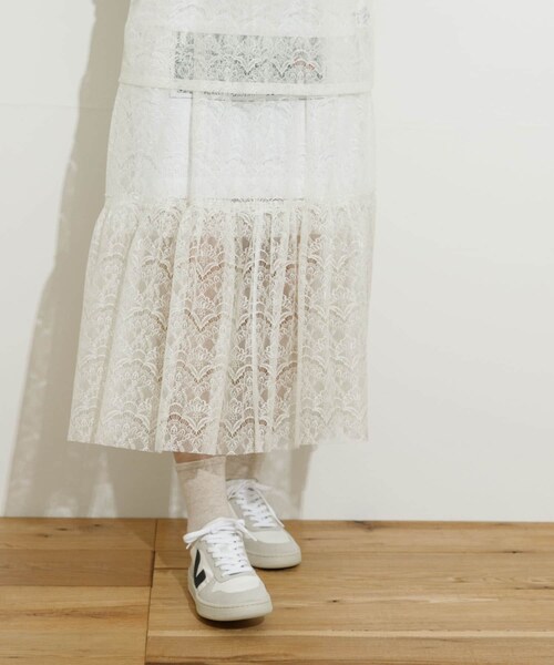 THE GOODLAND MARKET(ザグッドランドマーケット)の「SREU Layered Lace Skirt(スカート・レディース・WHITE1/WHITE2/BLACK1/BLACK2・M)」の21枚目の写真